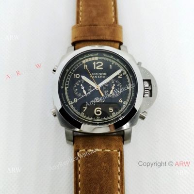 Panerai Luminor PCYC PAM 653 Watch Stainless Steel Black Face 44mm